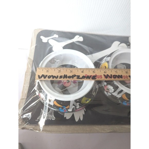 PetEgo Dog Cat Bowl Dish Placement Set Italian Style Whimsical Cartoon Heels NEW - Picture 6 of 8